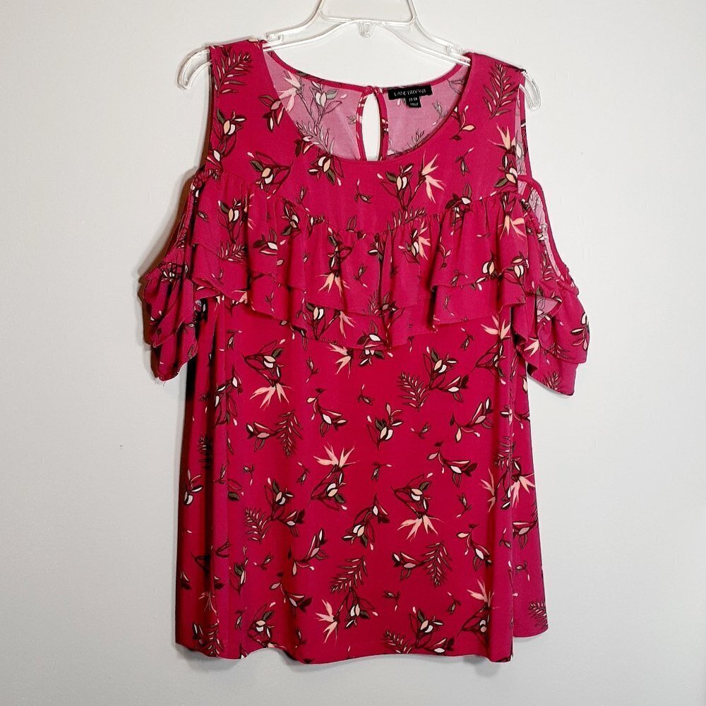 # LANE BRYANT Cold Shoulder Jersey blouse; Size 22/24